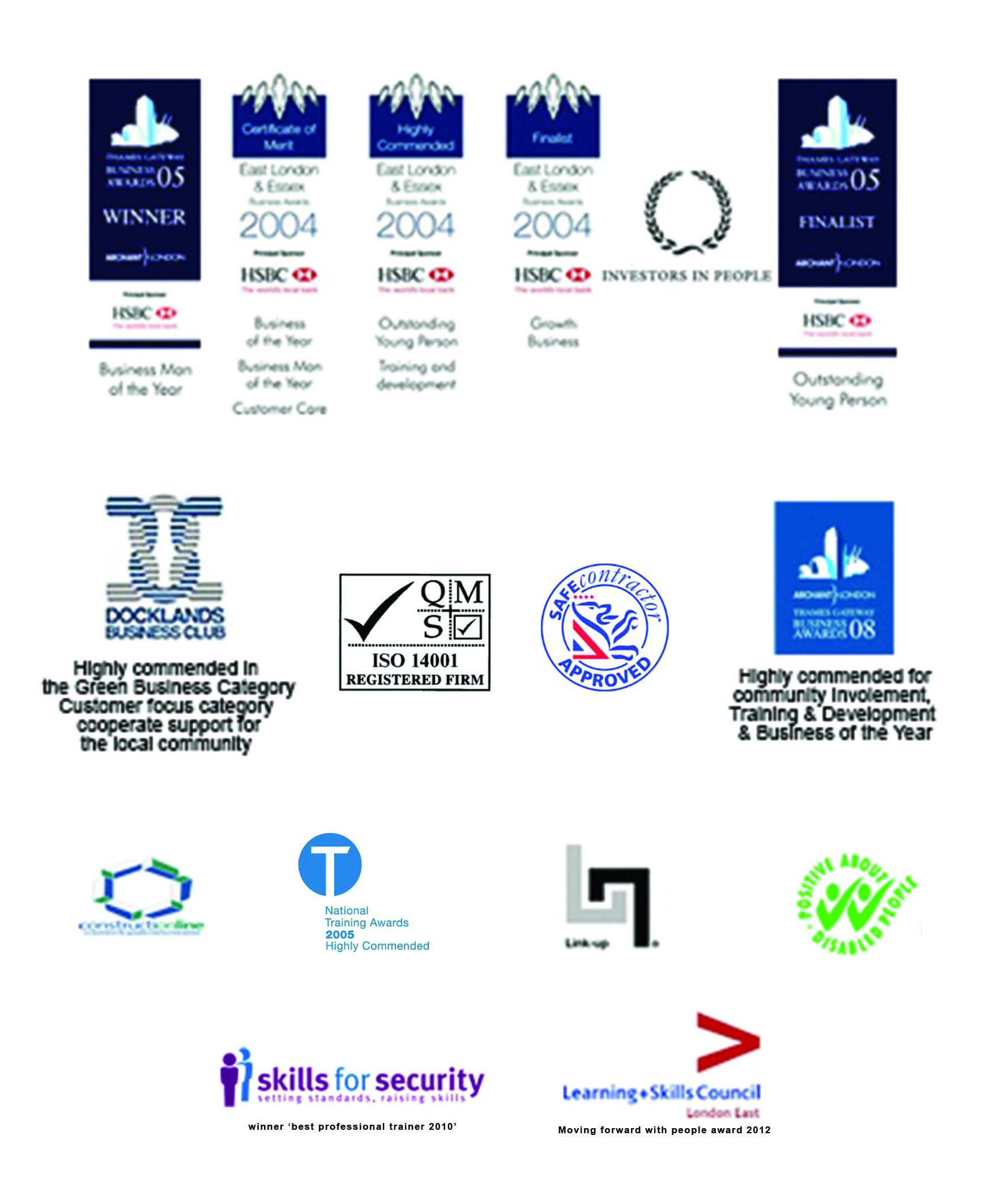 AA Security - London | Awards and Accreditations